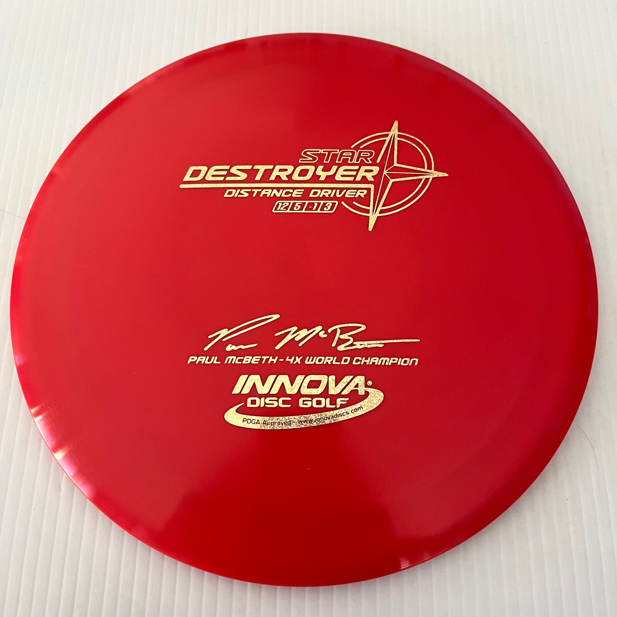 Innova 4x Paul McBeth "Pre-Embossed" Star Destroyer 12/5/-1/3