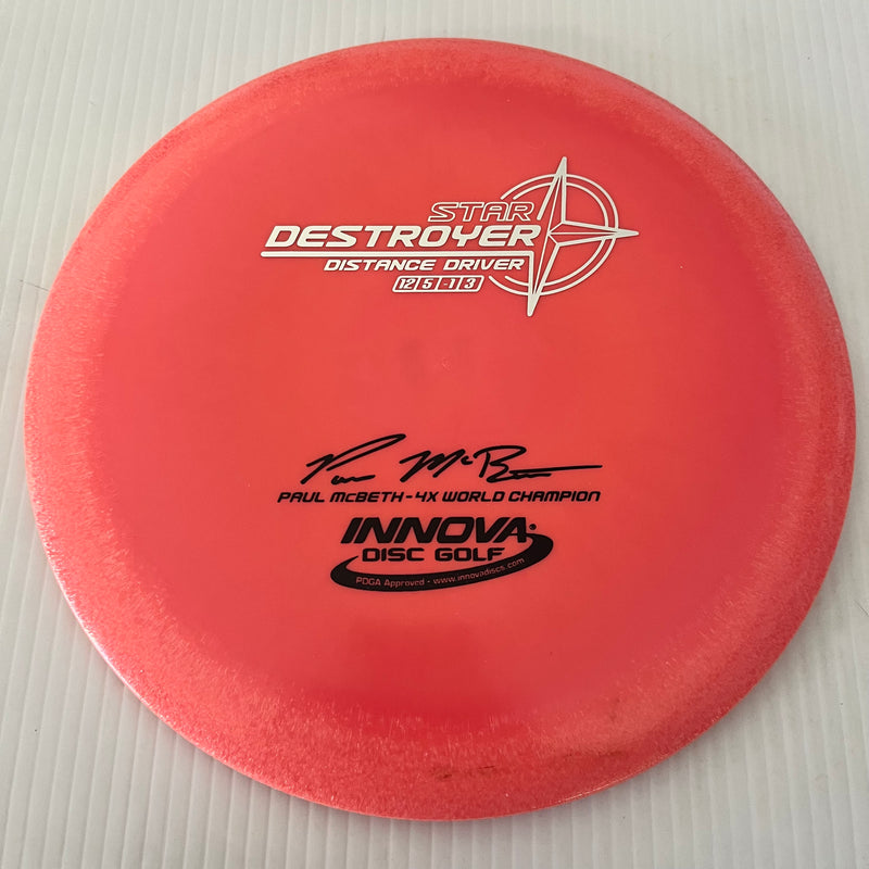 Innova 4x Paul McBeth "Pre-Embossed" Star Destroyer 12/5/-1/3