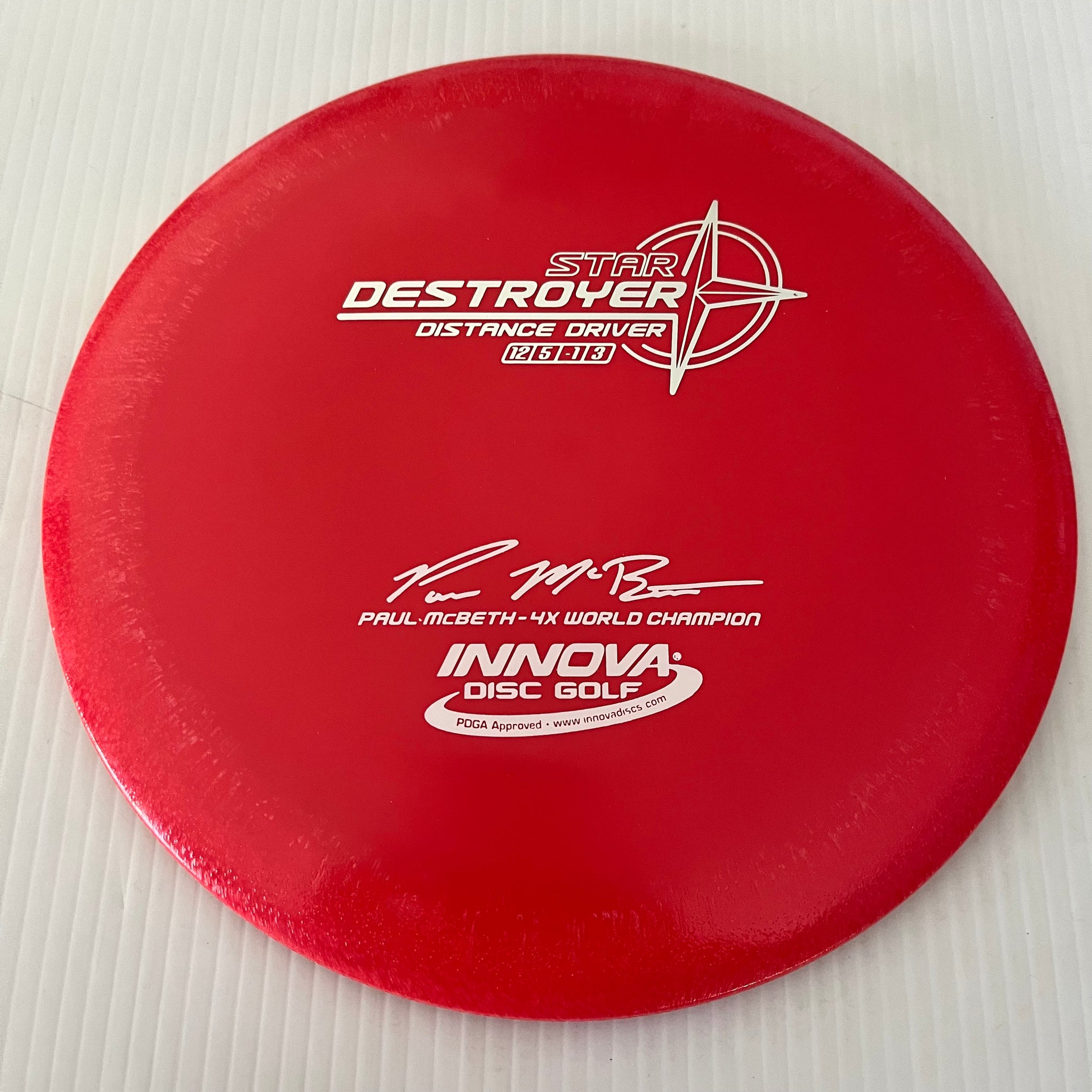 Innova 4x Paul McBeth "Pre-Embossed" Star Destroyer 12/5/-1/3