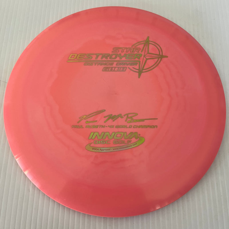 Innova 4x Paul McBeth "Pre-Embossed" Star Destroyer 12/5/-1/3