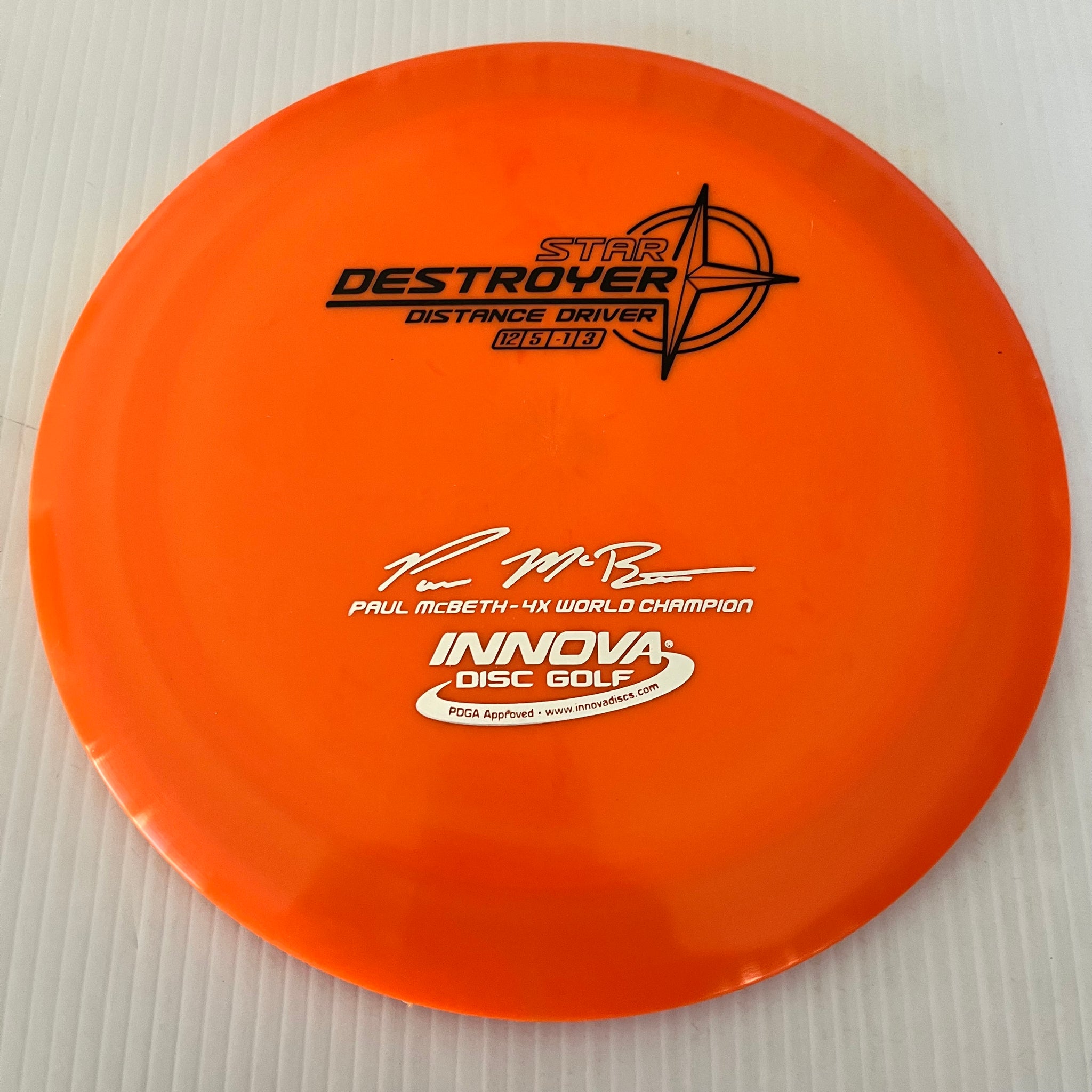 Innova 4x Paul McBeth "Pre-Embossed" Star Destroyer 12/5/-1/3