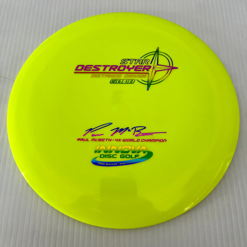 Innova 4x Paul McBeth "Embossed" Star Destroyer 12/5/-1/3