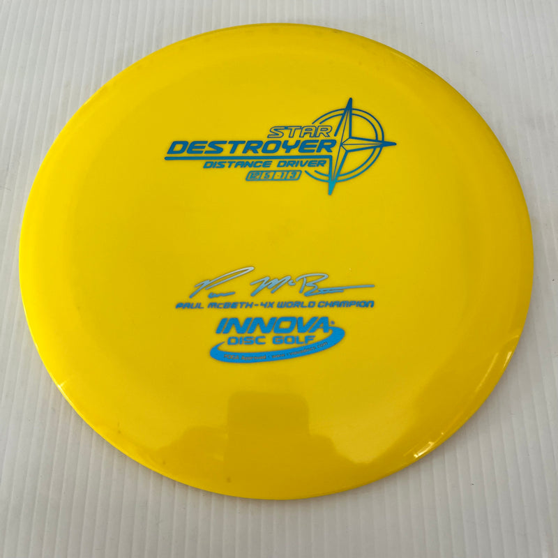 Innova 4x Paul McBeth "Embossed" Star Destroyer 12/5/-1/3