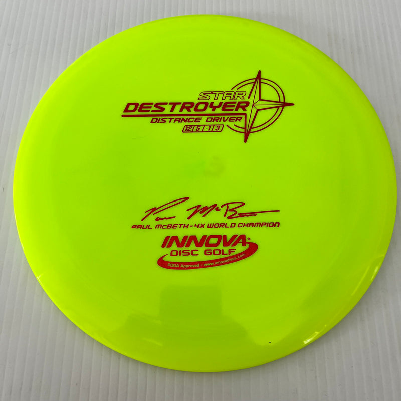 Innova 4x Paul McBeth "Embossed" Star Destroyer 12/5/-1/3