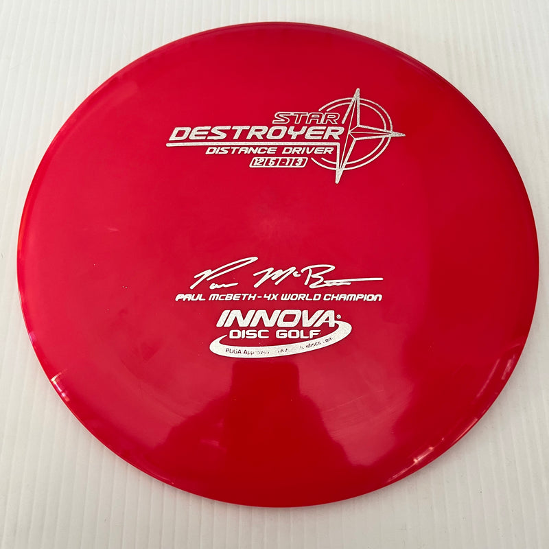 Innova 4x Paul McBeth "Embossed" Star Destroyer 12/5/-1/3