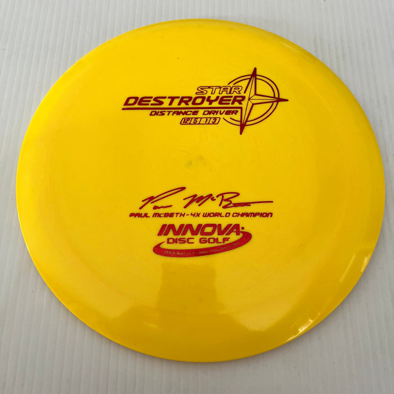 Innova 4x Paul McBeth "Embossed" Star Destroyer 12/5/-1/3