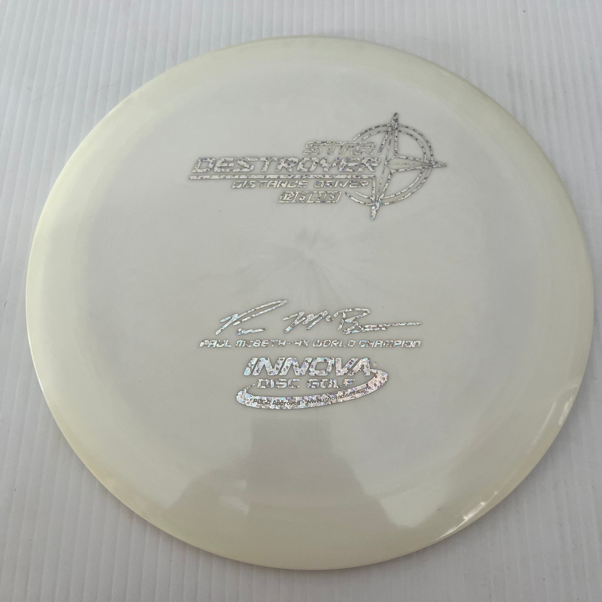 Innova 4x Paul McBeth "Embossed" Star Destroyer 12/5/-1/3