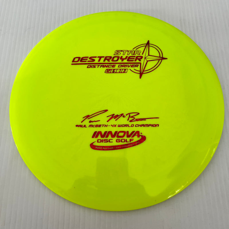 Innova 4x Paul McBeth "Embossed" Star Destroyer 12/5/-1/3