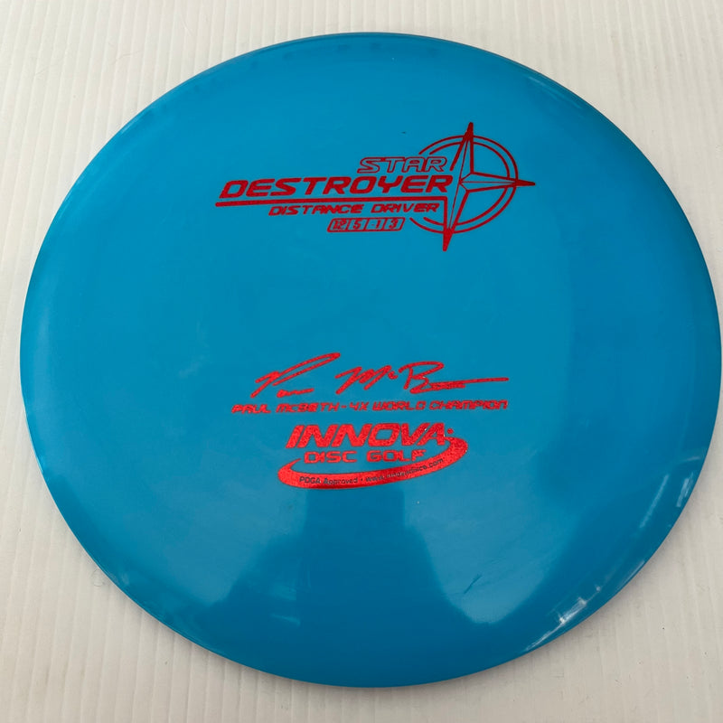 Innova 4x Paul McBeth "Embossed" Star Destroyer 12/5/-1/3