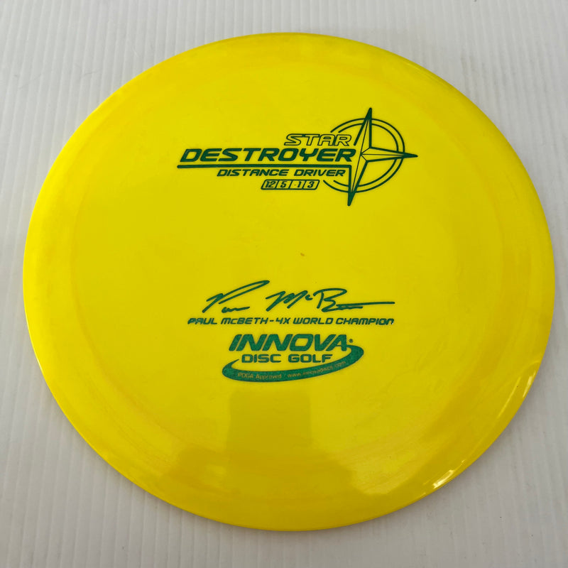 Innova 4x Paul McBeth "Embossed" Star Destroyer 12/5/-1/3