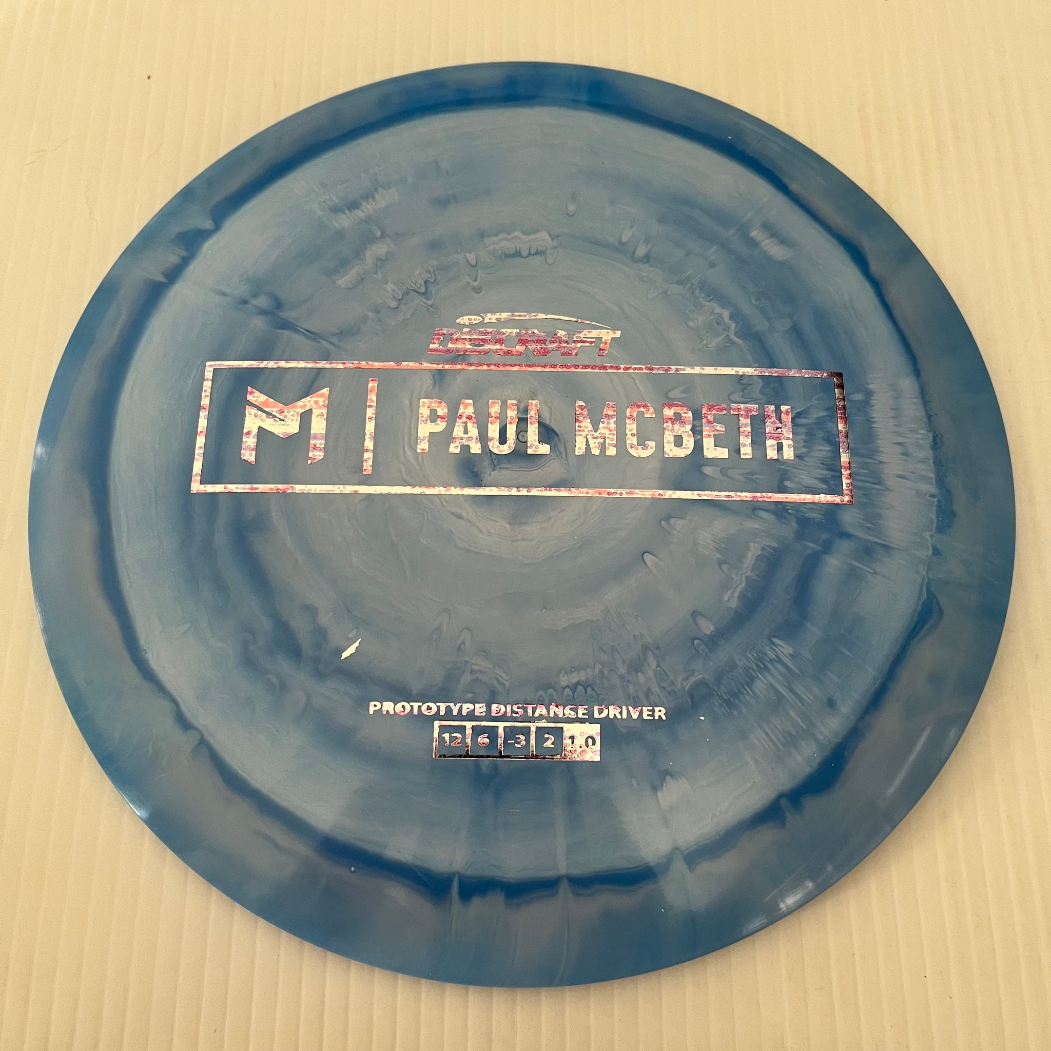 Discraft Paul McBeth Prototype Swirly ESP Hades 12/6/-3/2