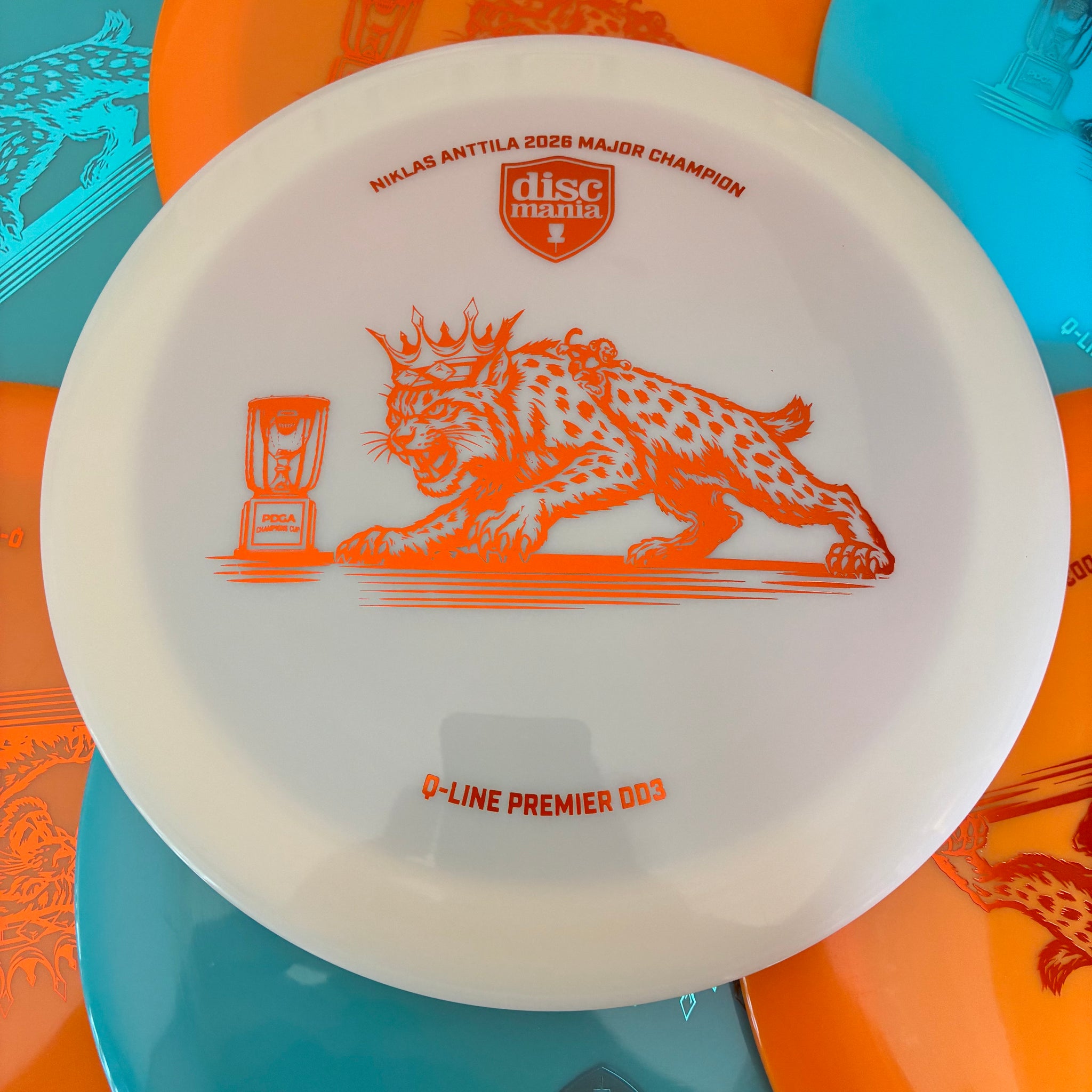Discmania 2026 Niklas Anttila PDGA Champions Cup Champion Premier Q-Line DD3 12/5/-1/3