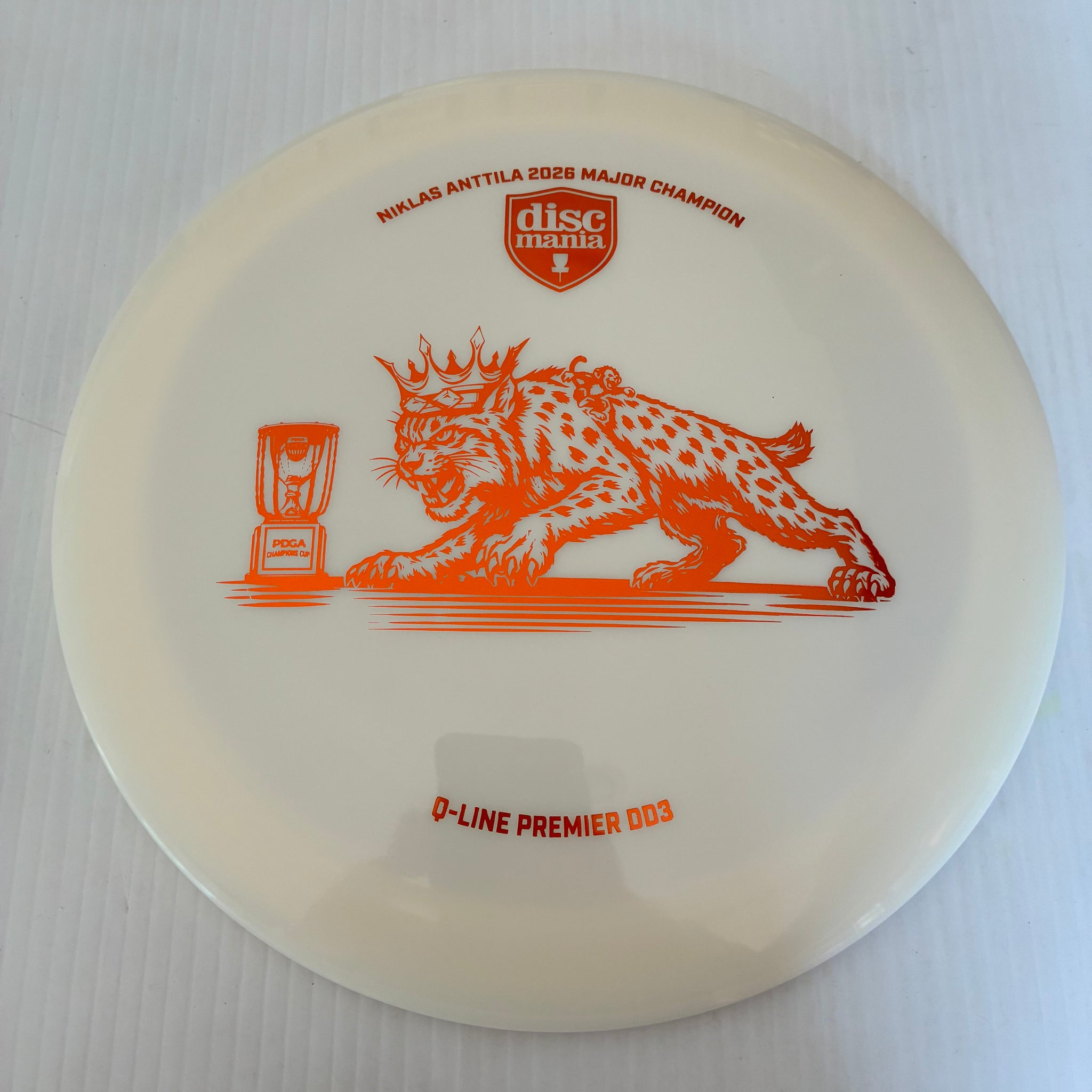 Discmania 2026 Niklas Anttila PDGA Champions Cup Champion Premier Q-Line DD3 12/5/-1/3