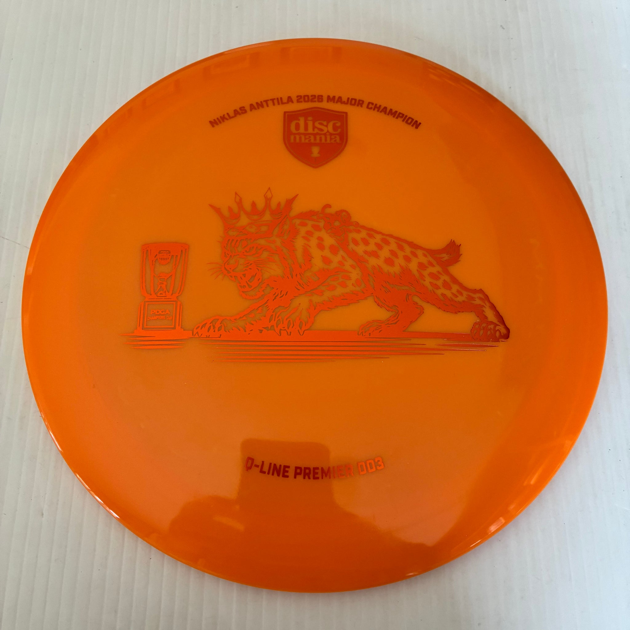 Discmania 2026 Niklas Anttila PDGA Champions Cup Champion Premier Q-Line DD3 12/5/-1/3