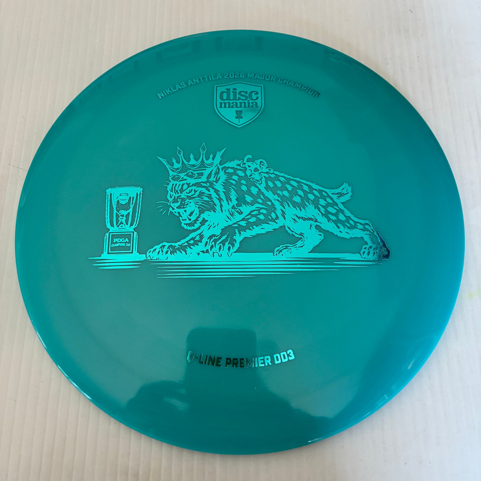Discmania 2026 Niklas Anttila PDGA Champions Cup Champion Premier Q-Line DD3 12/5/-1/3