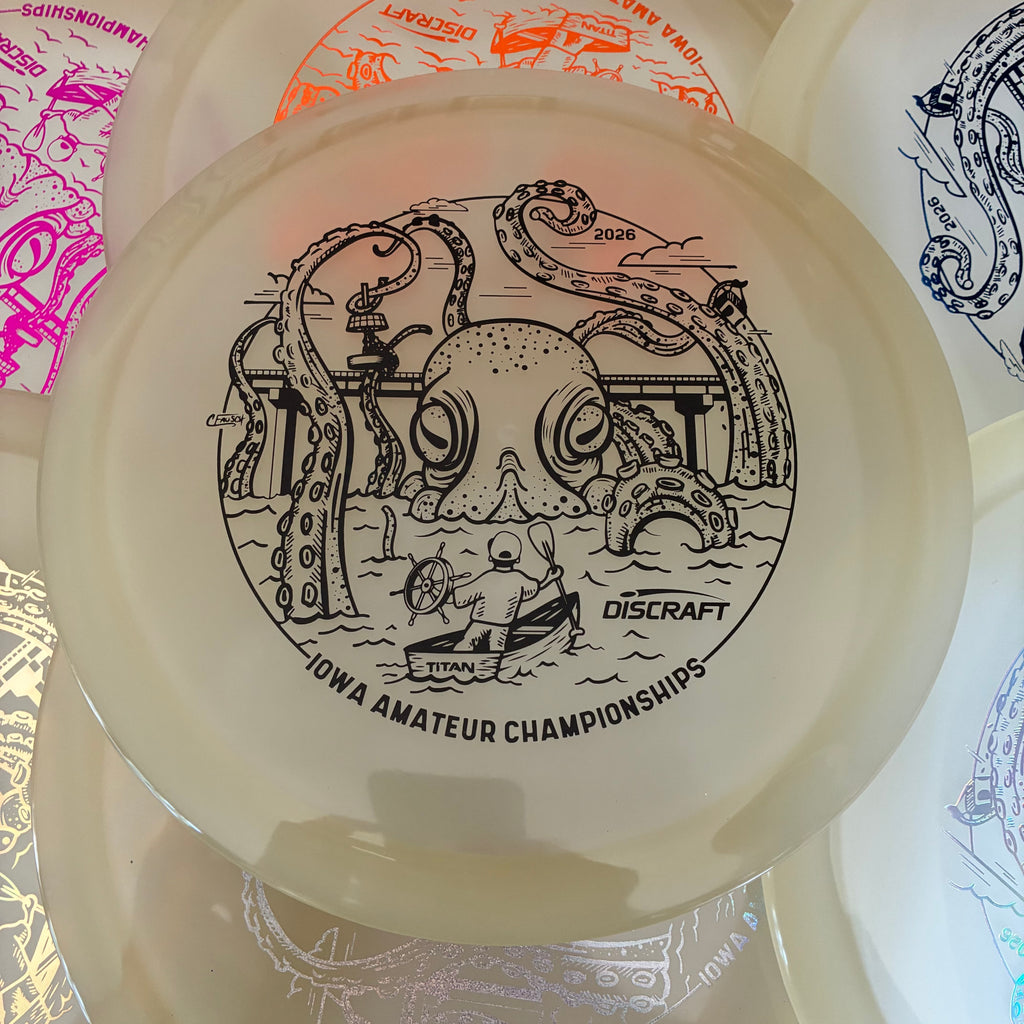 Discraft 2026 Iowa Amateur Championships Glow Z Cicada 7/6/-1/1