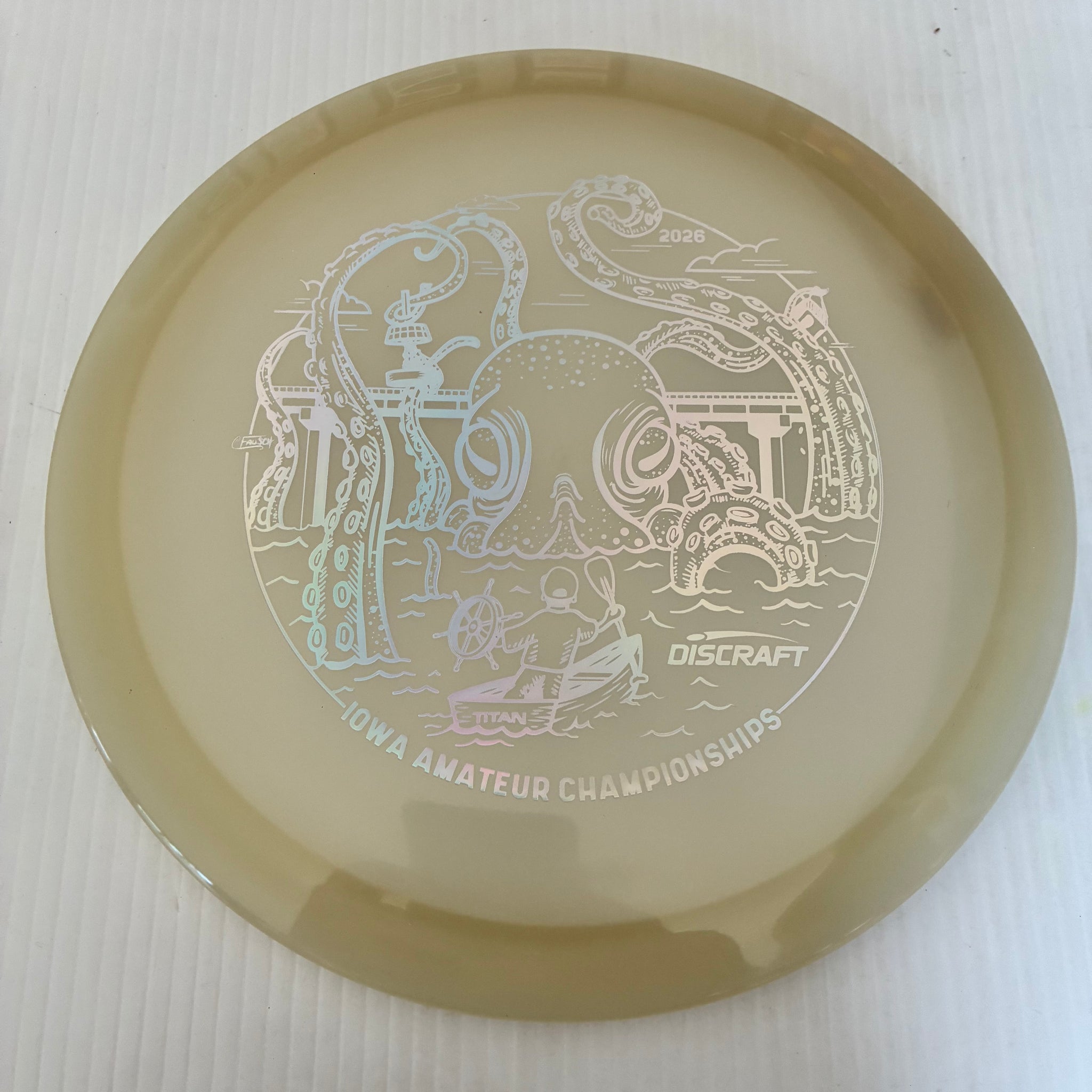 Discraft 2026 Iowa Amateur Championships Glow Z Cicada 7/6/-1/1