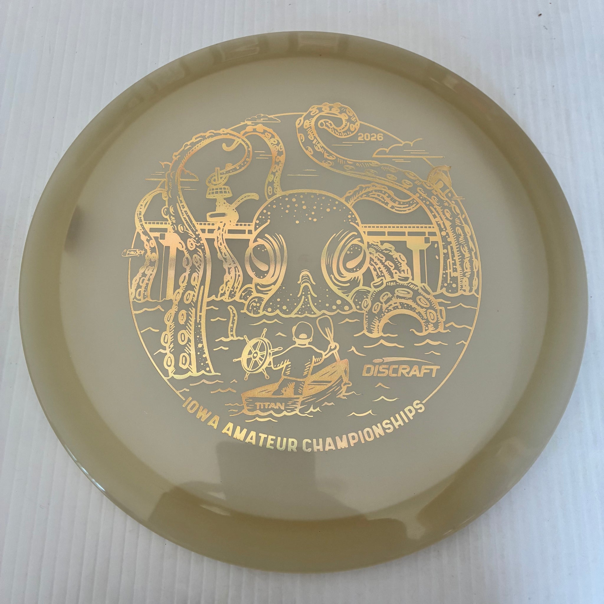 Discraft 2026 Iowa Amateur Championships Glow Z Cicada 7/6/-1/1