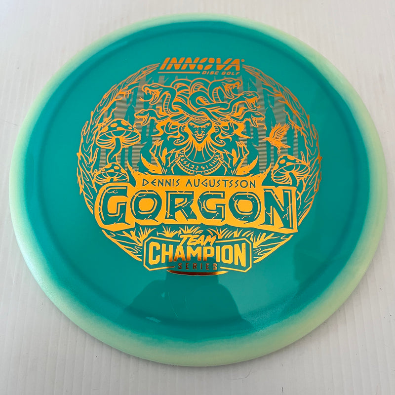 Innova 2025 Dennis Augustsson Team Champion Series Proto Glow Halo Champion Gorgon 10/6/-2/1