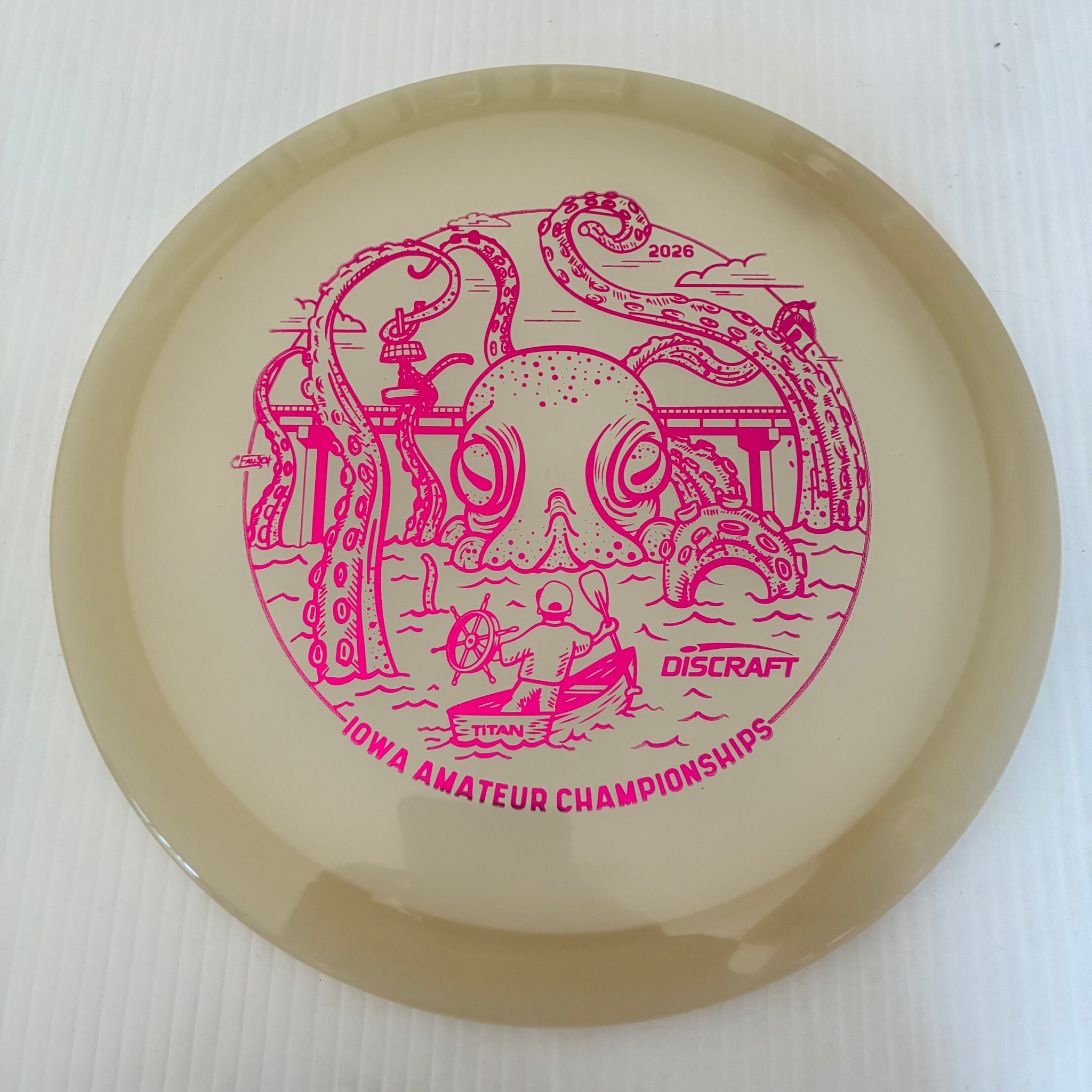 Discraft 2026 Iowa Amateur Championships Glow Z Cicada 7/6/-1/1