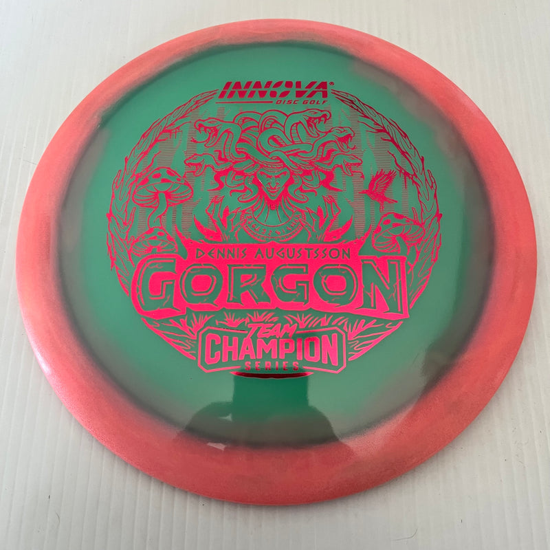 Innova 2025 Dennis Augustsson Team Champion Series Proto Glow Halo Champion Gorgon 10/6/-2/1