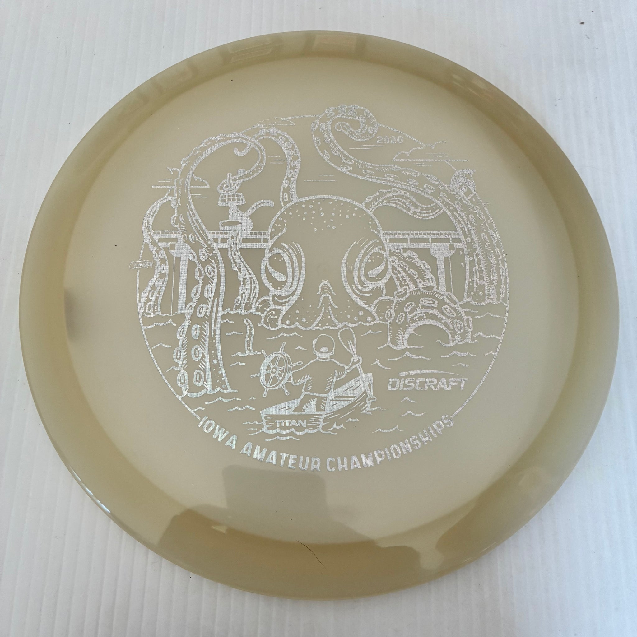 Discraft 2026 Iowa Amateur Championships Glow Z Cicada 7/6/-1/1