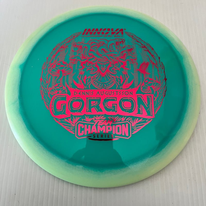 Innova 2025 Dennis Augustsson Team Champion Series Proto Glow Halo Champion Gorgon 10/6/-2/1