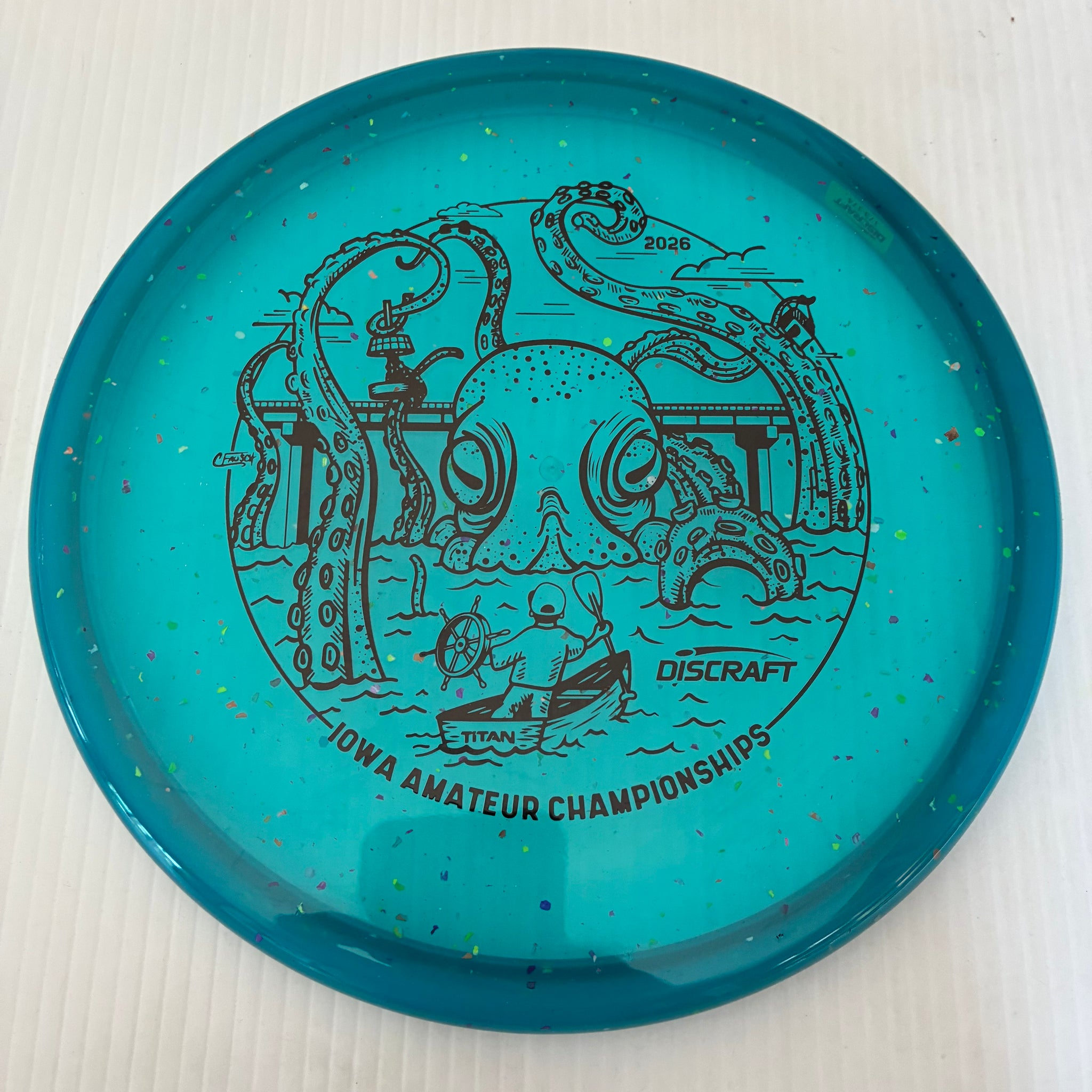 Discraft 2026 Iowa Amateur Championships Confetti Z Zone SS 4/4/-1/2