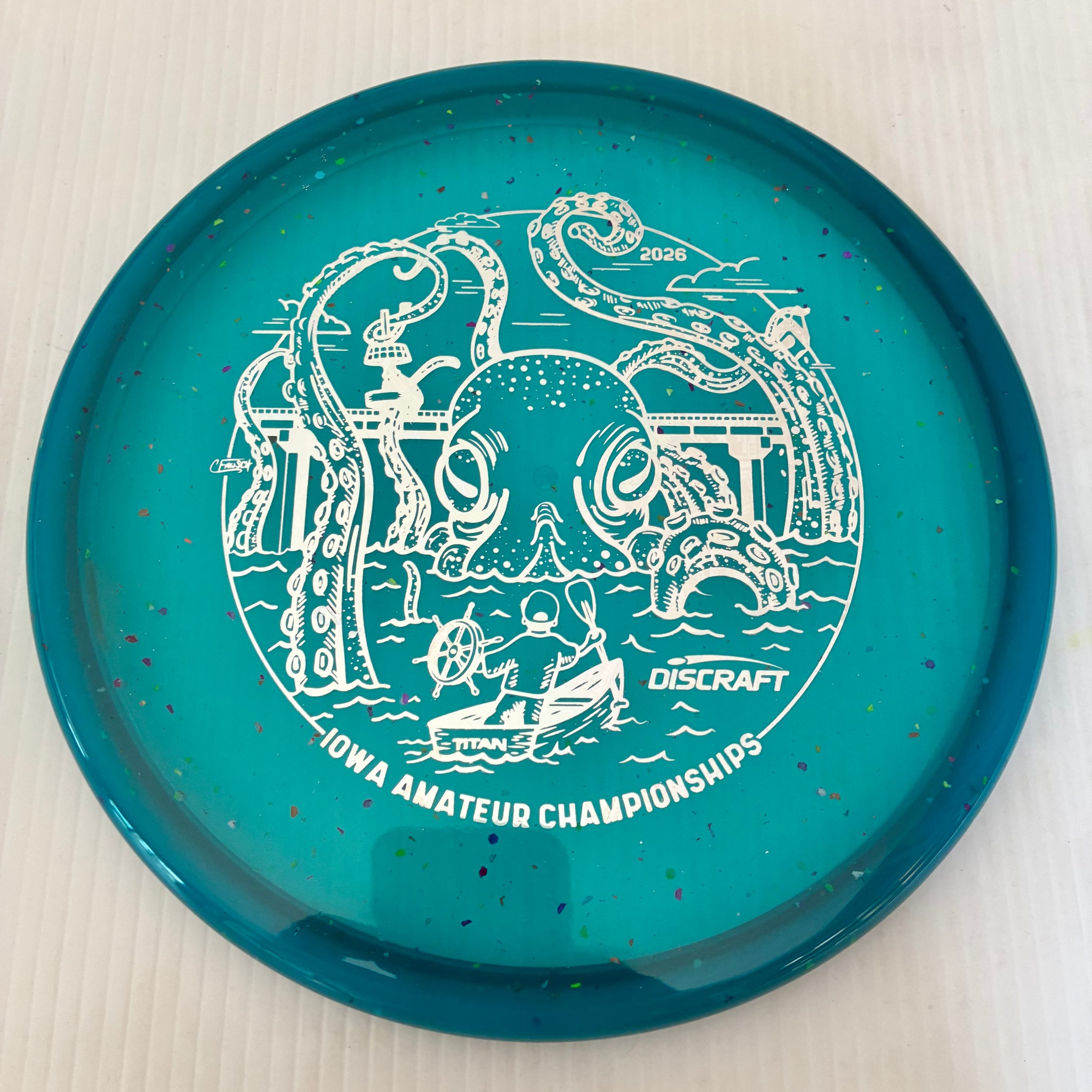 Discraft 2026 Iowa Amateur Championships Confetti Z Zone SS 4/4/-1/2