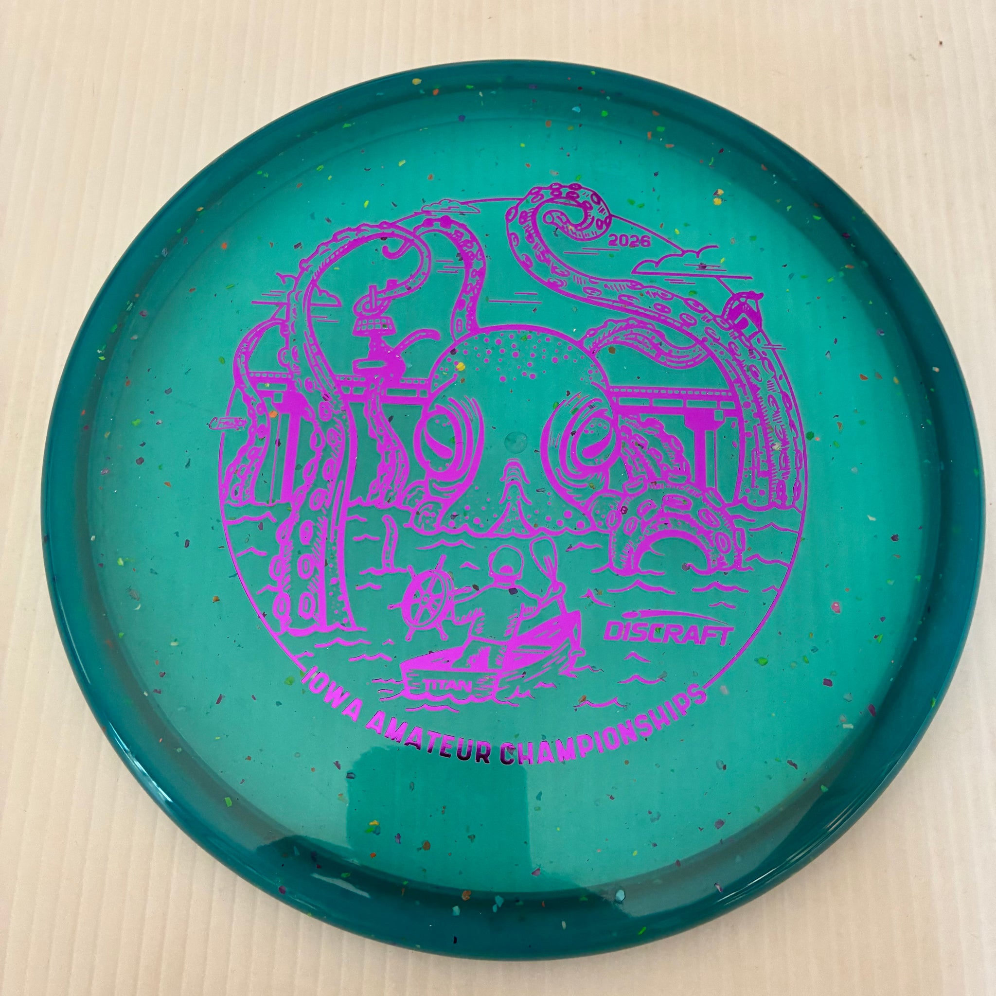 Discraft 2026 Iowa Amateur Championships Confetti Z Zone SS 4/4/-1/2