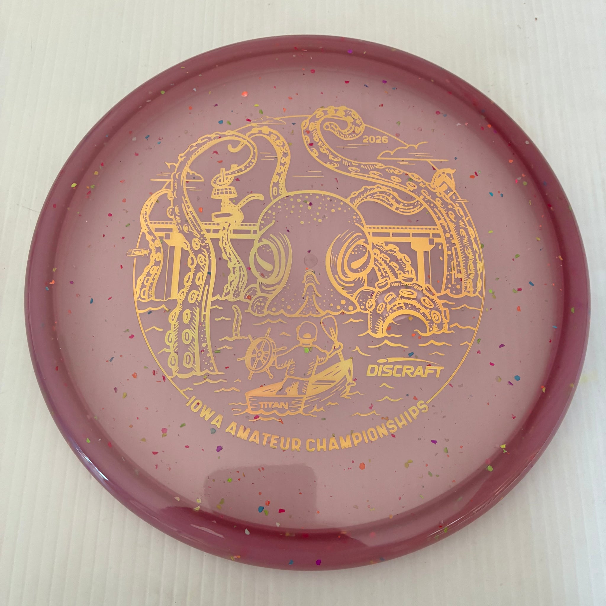 Discraft 2026 Iowa Amateur Championships Confetti Z Zone SS 4/4/-1/2