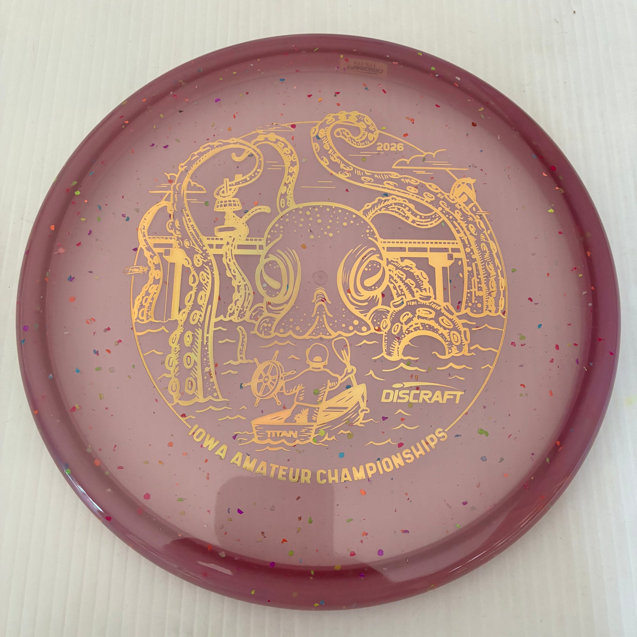Discraft 2026 Iowa Amateur Championships Confetti Z Zone SS 4/4/-1/2