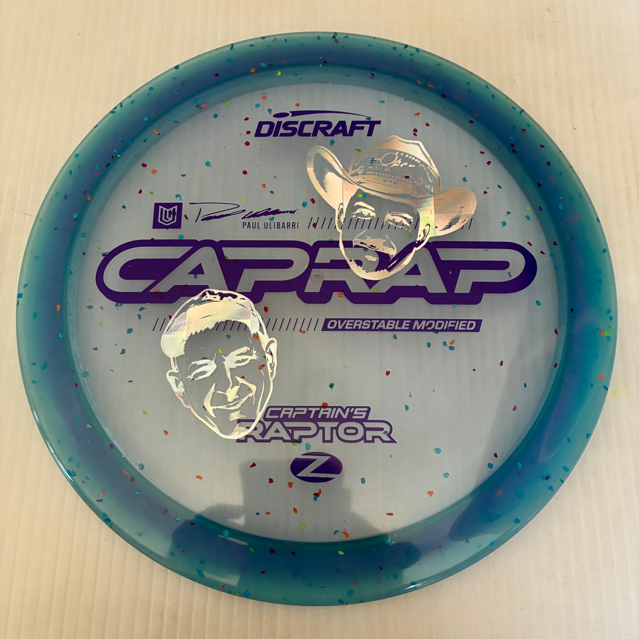 Discraft 2026 Paul Ulibarri Open @ Austin Champion Z Confetti Captain's Raptor 9/3/1/4