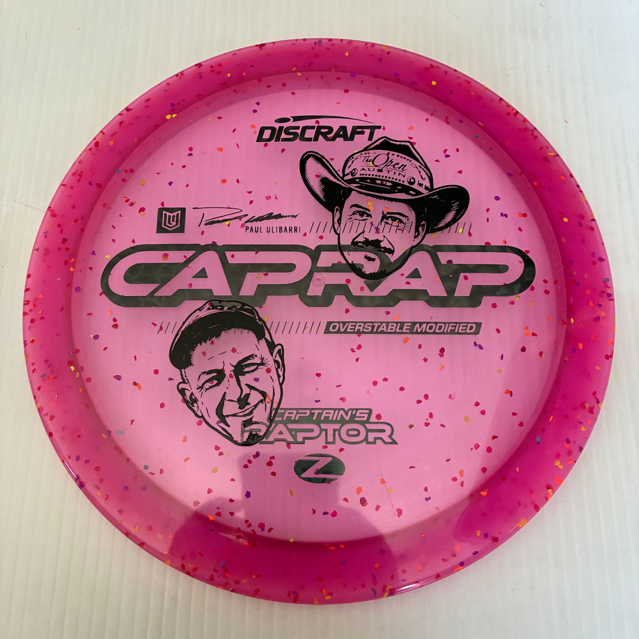 Discraft 2026 Paul Ulibarri Open @ Austin Champion Z Confetti Captain's Raptor 9/3/1/4