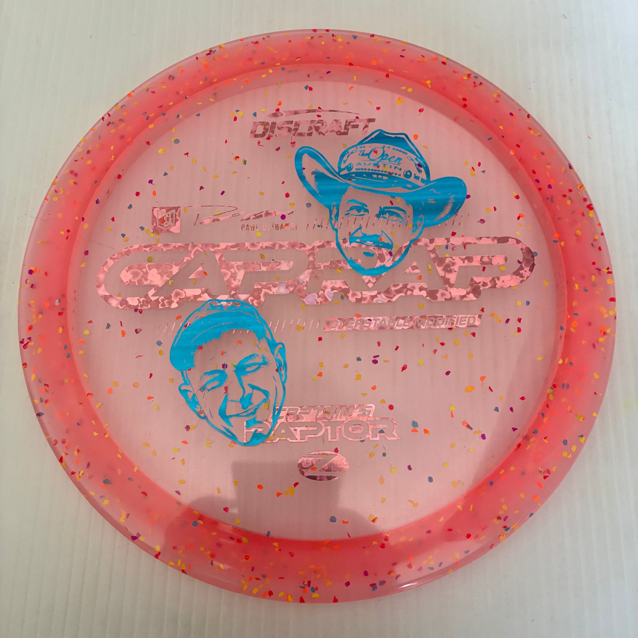Discraft 2026 Paul Ulibarri Open @ Austin Champion Z Confetti Captain's Raptor 9/3/1/4