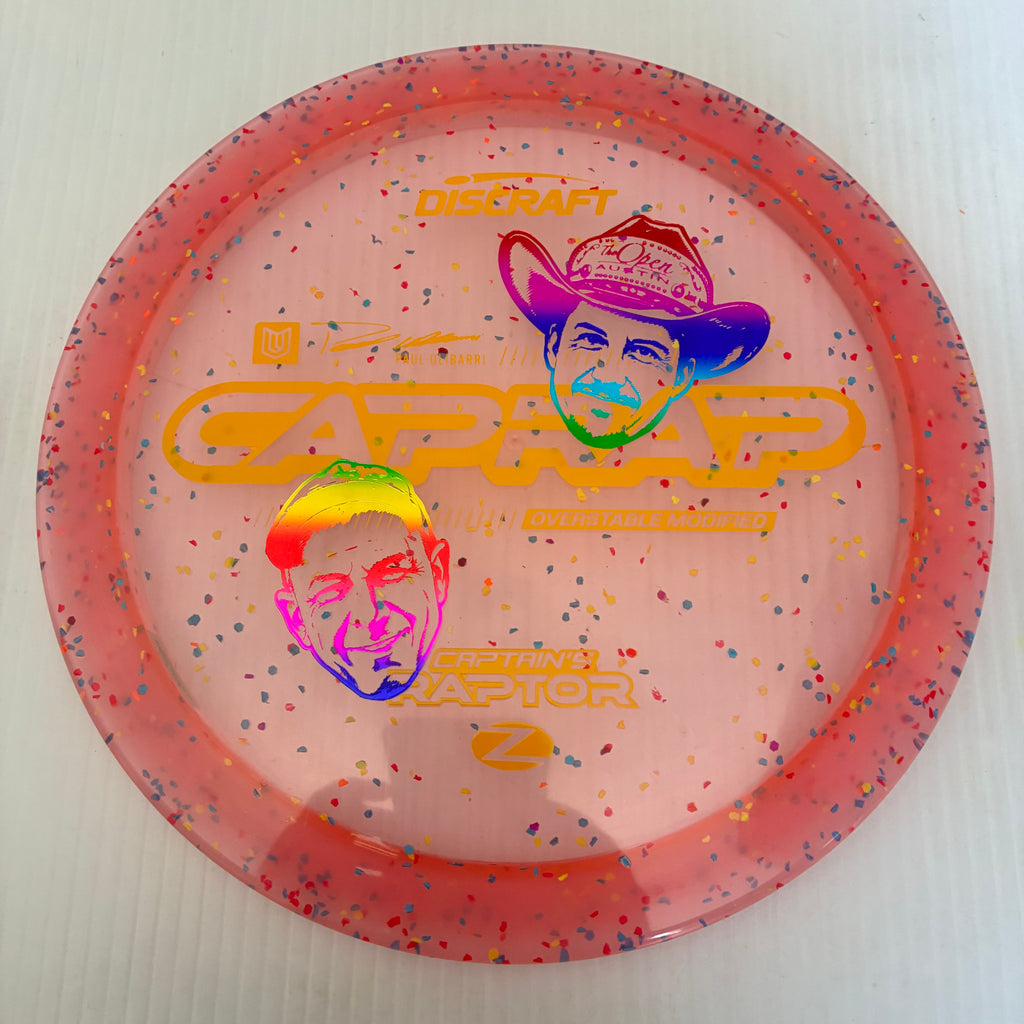 Discraft 2026 Paul Ulibarri Open @ Austin Champion Z Confetti Captain's Raptor 9/3/1/4