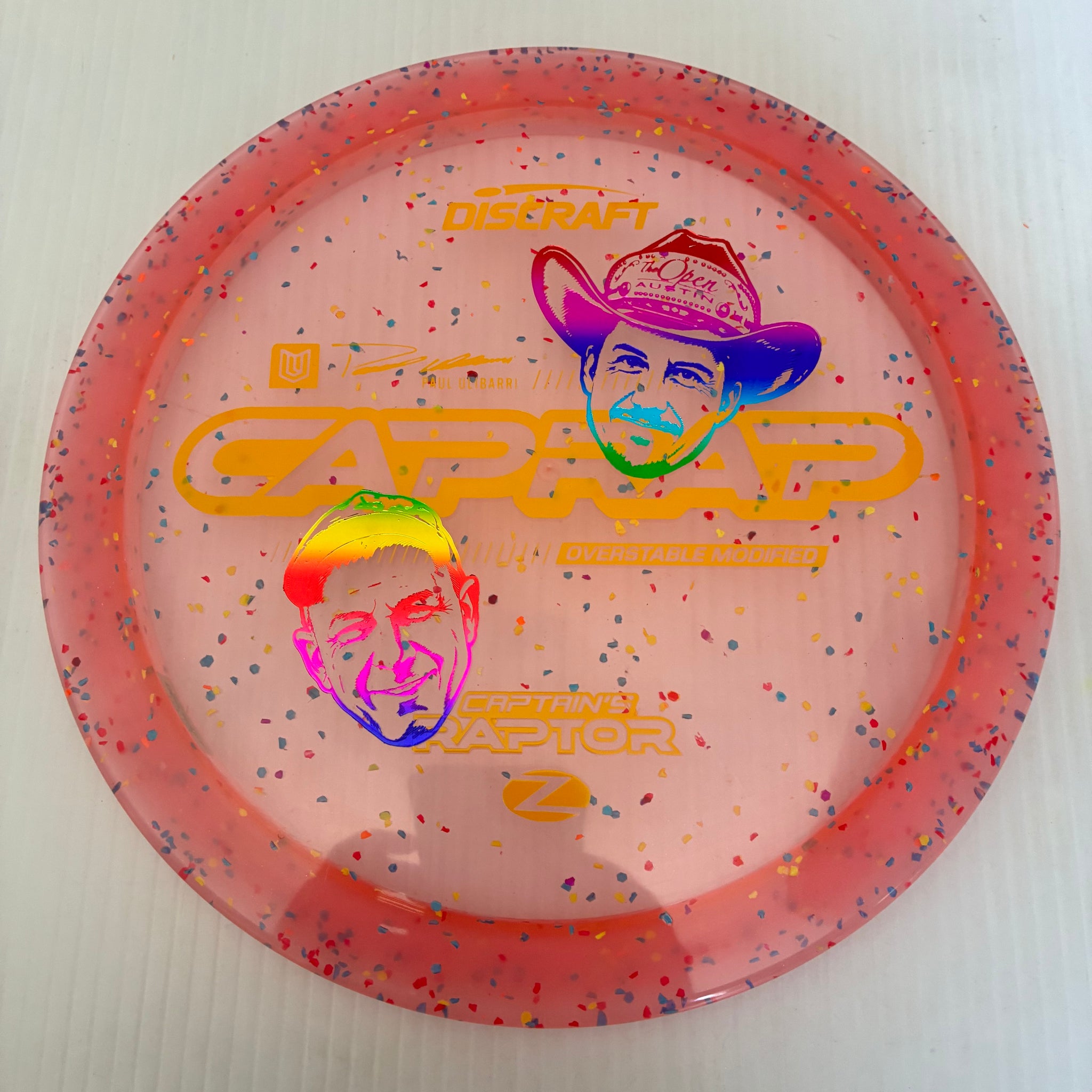 Discraft 2026 Paul Ulibarri Open @ Austin Champion Z Confetti Captain's Raptor 9/3/1/4