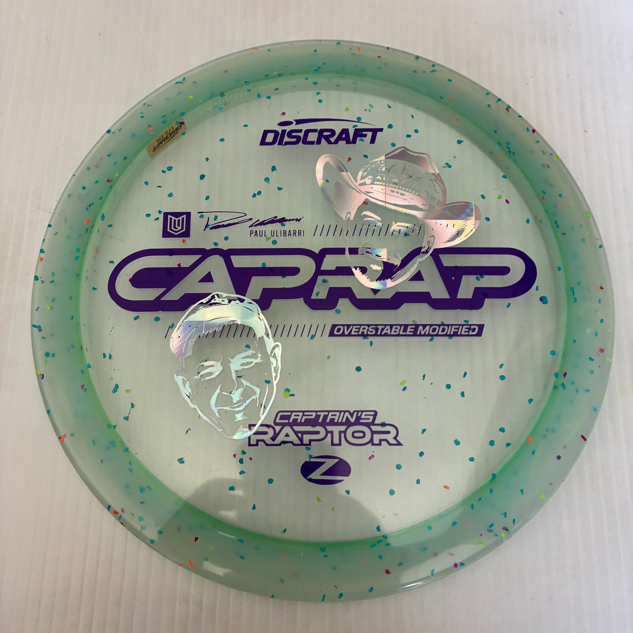 Discraft 2026 Paul Ulibarri Open @ Austin Champion Z Confetti Captain's Raptor 9/3/1/4