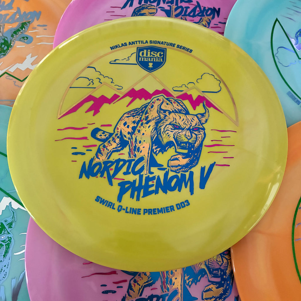 Discmania 2026 Niklas Anttila Signature Series Nordic Phenom V Premier Swirl Q-Line DD3 12/5/-1/3