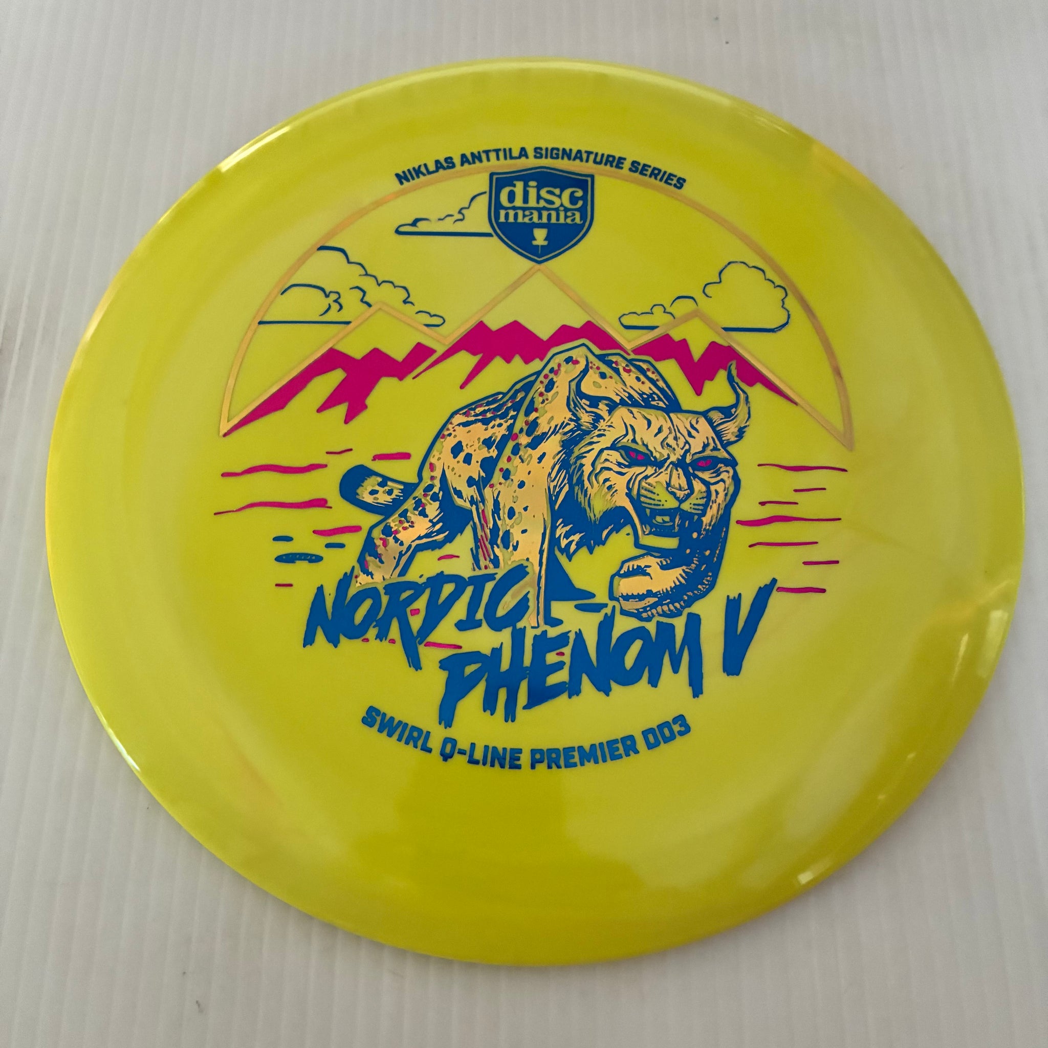 Discmania 2026 Niklas Anttila Signature Series Nordic Phenom V Premier Swirl Q-Line DD3 12/5/-1/3