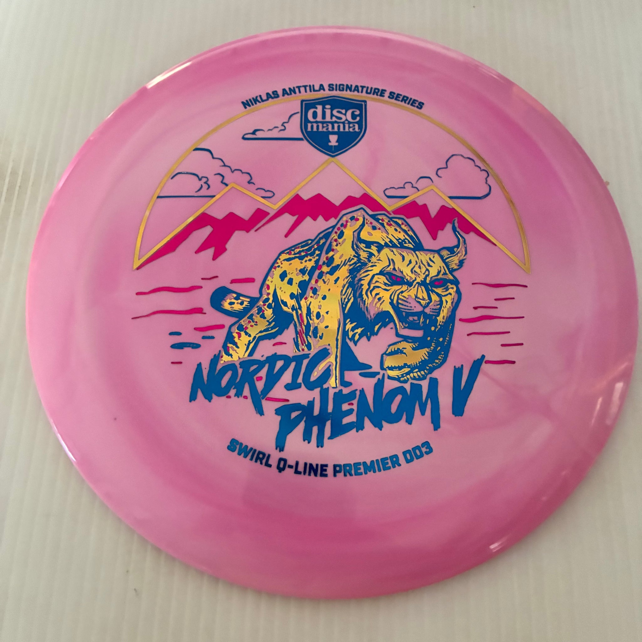 Discmania 2026 Niklas Anttila Signature Series Nordic Phenom V Premier Swirl Q-Line DD3 12/5/-1/3