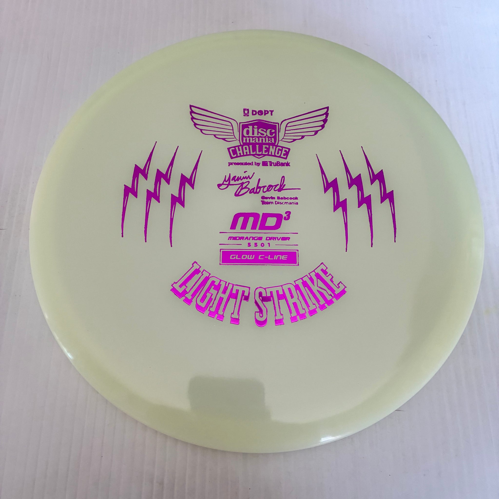 Discmania Challenge Gavin Babcock Light Strike Glow C-Line MD3 5/5/0/1