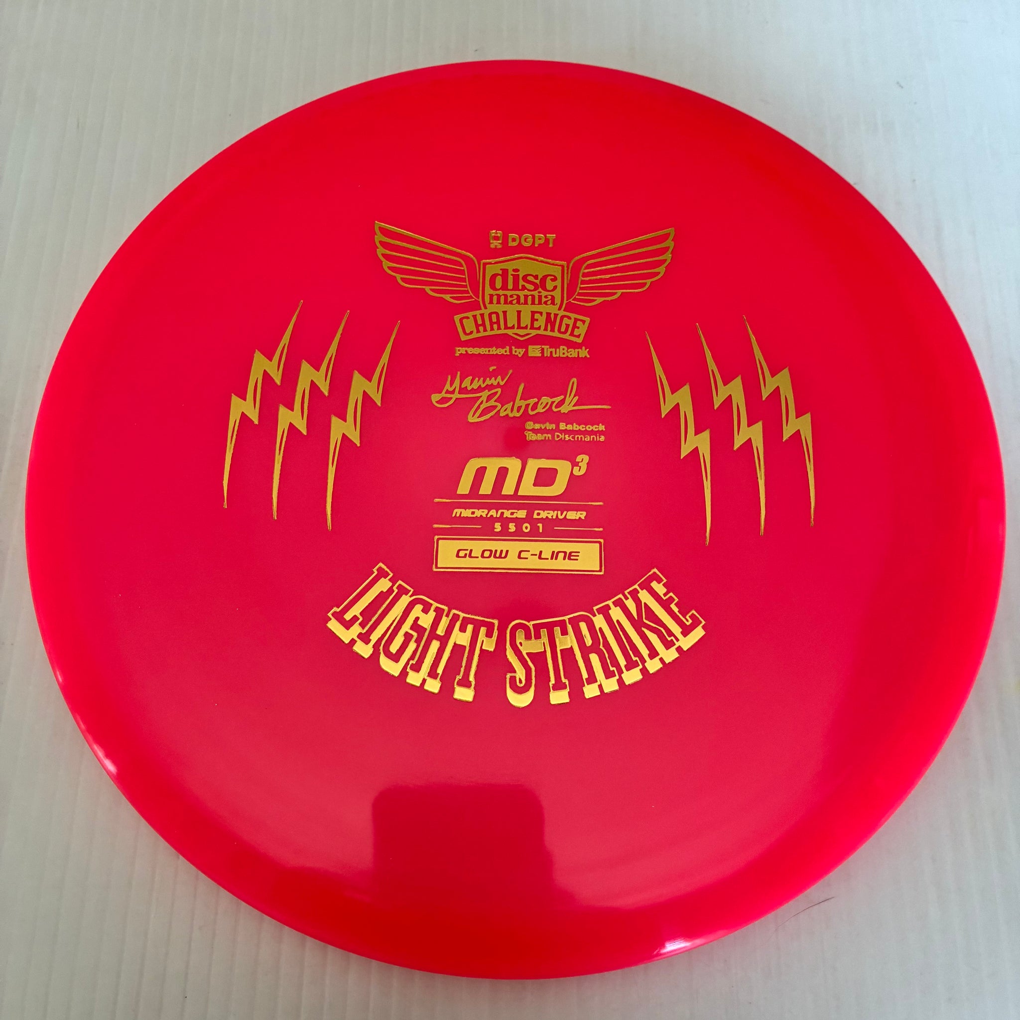Discmania Challenge Gavin Babcock Light Strike Glow C-Line MD3 5/5/0/1