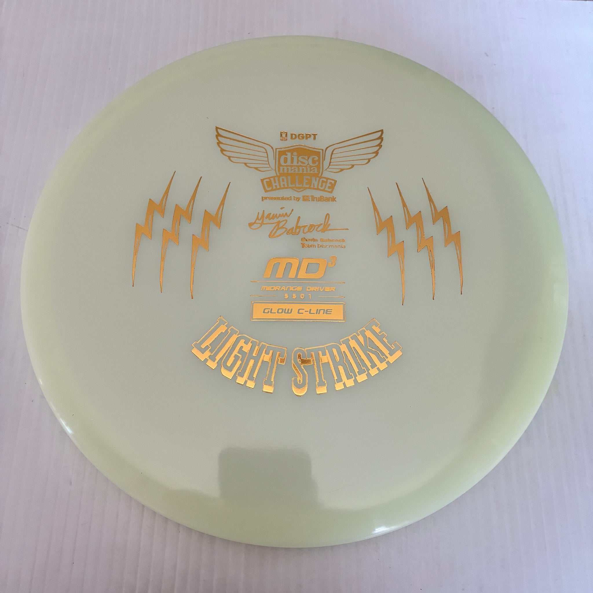 Discmania Challenge Gavin Babcock Light Strike Glow C-Line MD3 5/5/0/1