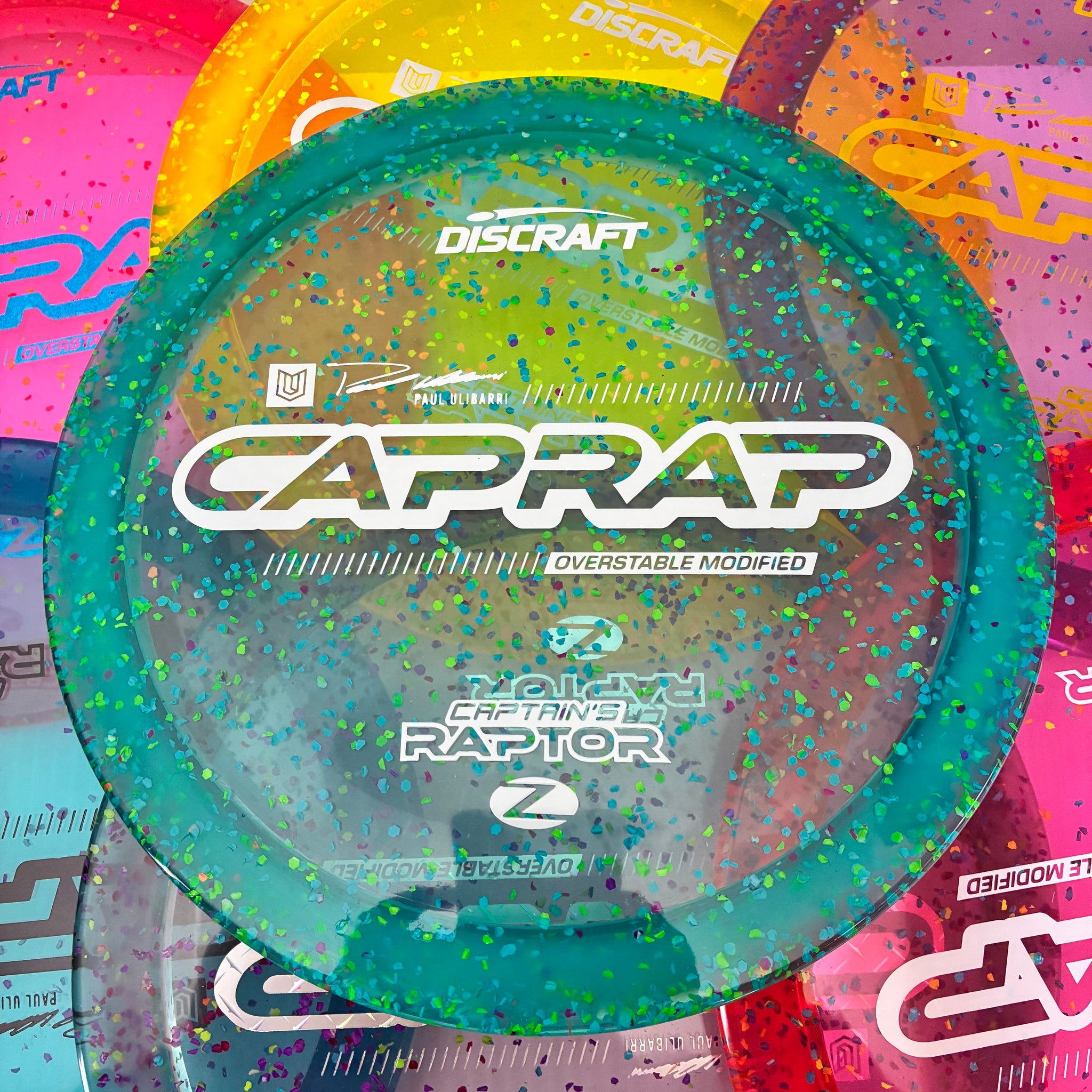 Discraft 2026 Paul Ulibarri Tour Series Z Confetti Captain's Raptor 9/3/1/4