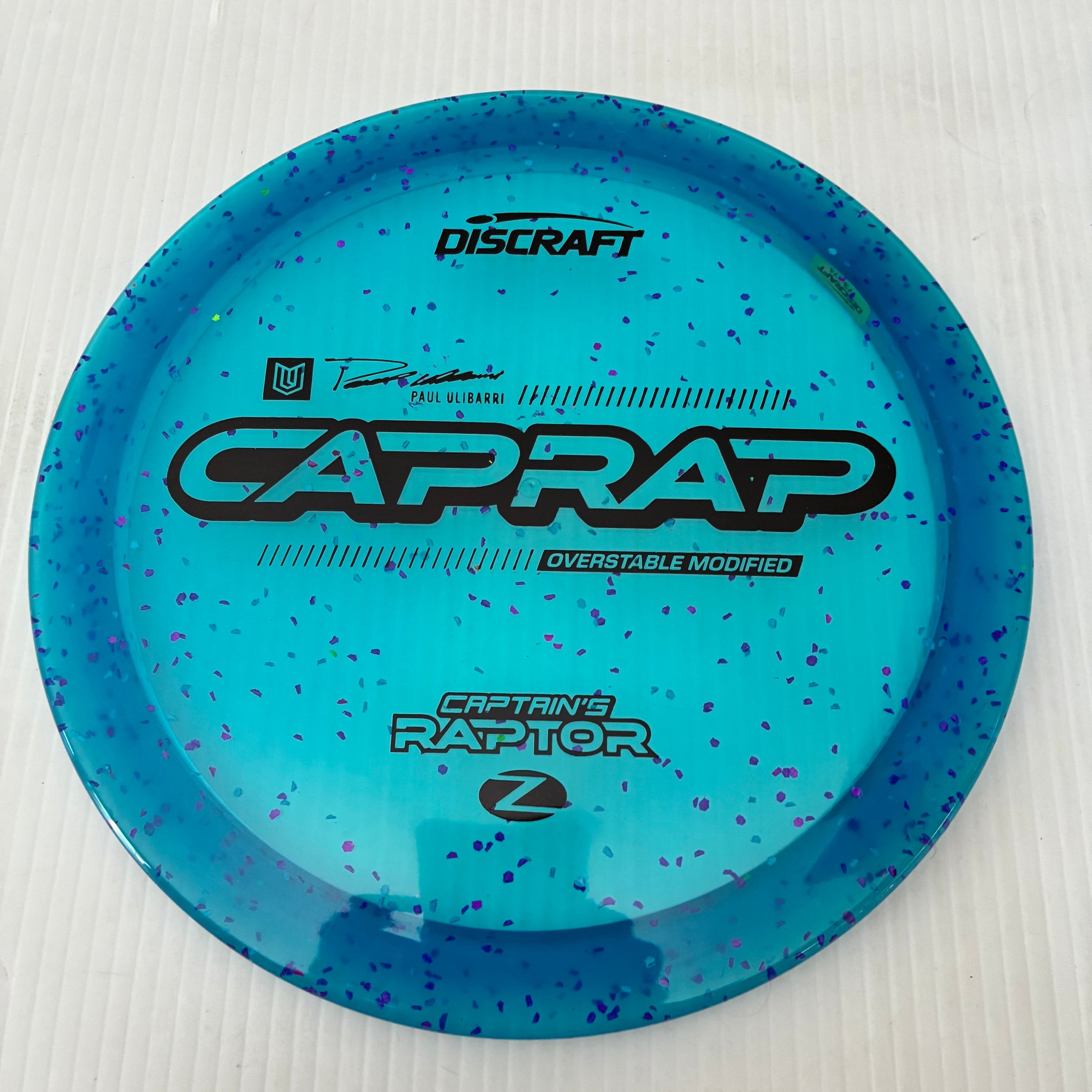 Discraft 2026 Paul Ulibarri Tour Series Z Confetti Captain's Raptor 9/3/1/4