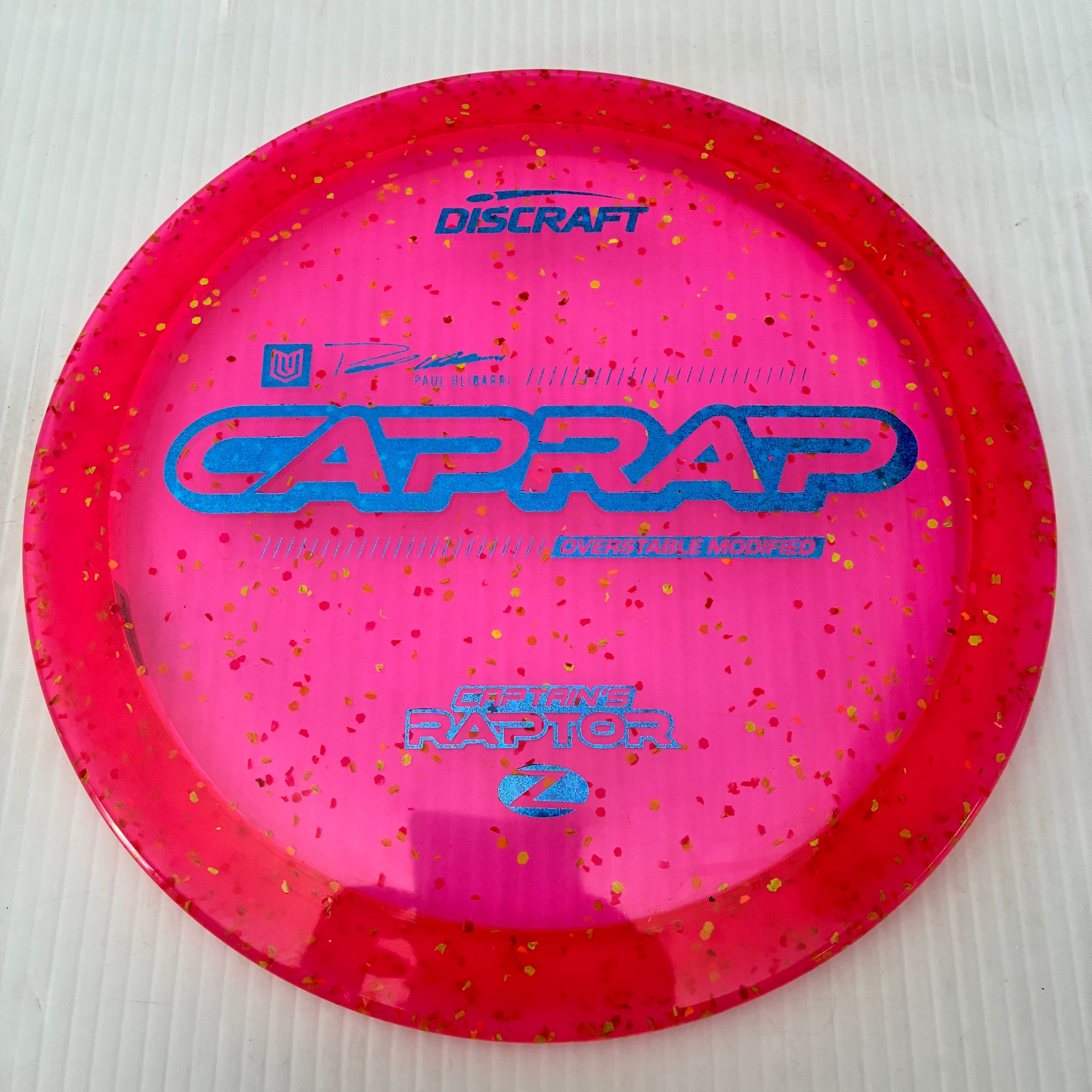 Discraft 2026 Paul Ulibarri Tour Series Z Confetti Captain's Raptor 9/3/1/4