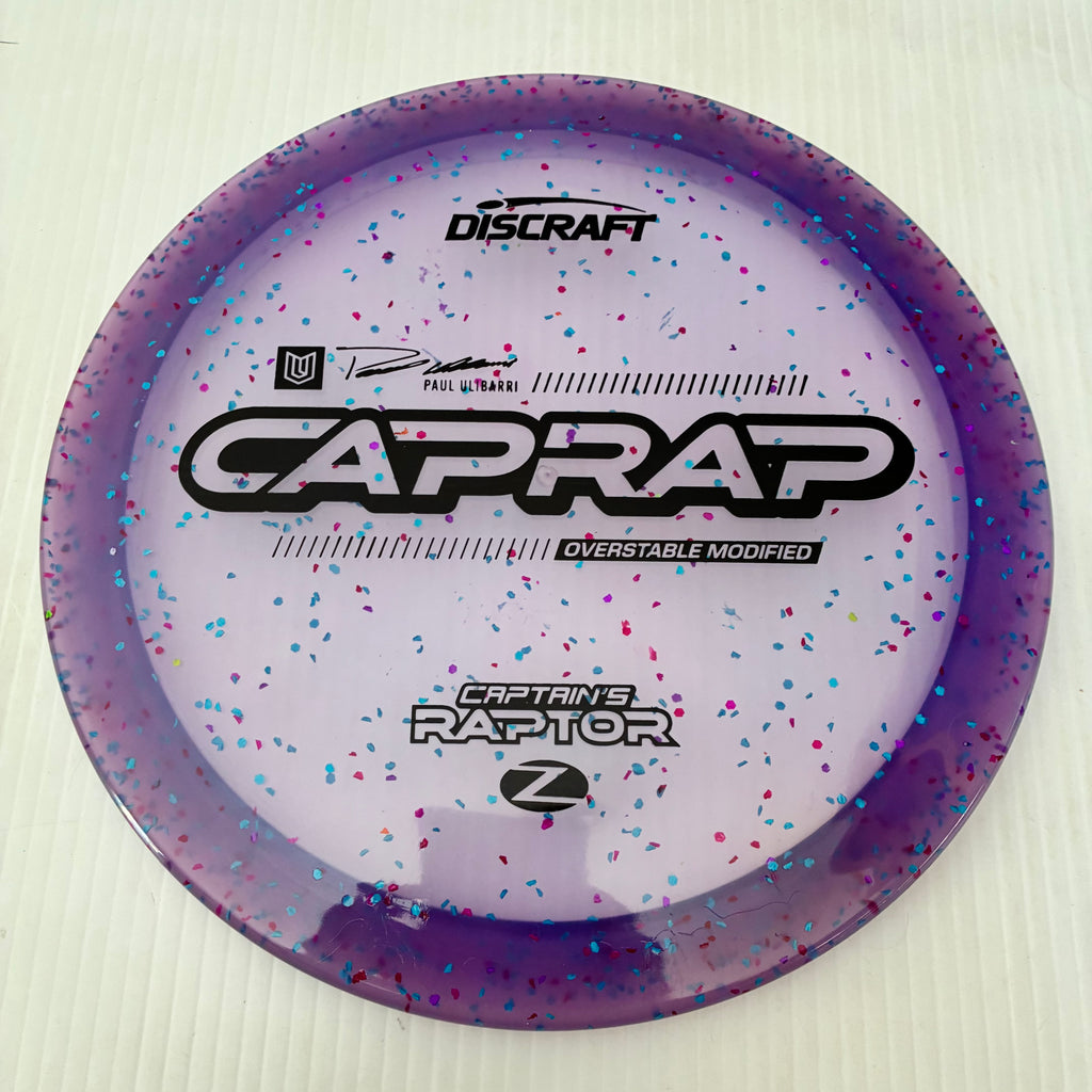 Discraft 2026 Paul Ulibarri Tour Series Z Confetti Captain's Raptor 9/3/1/4