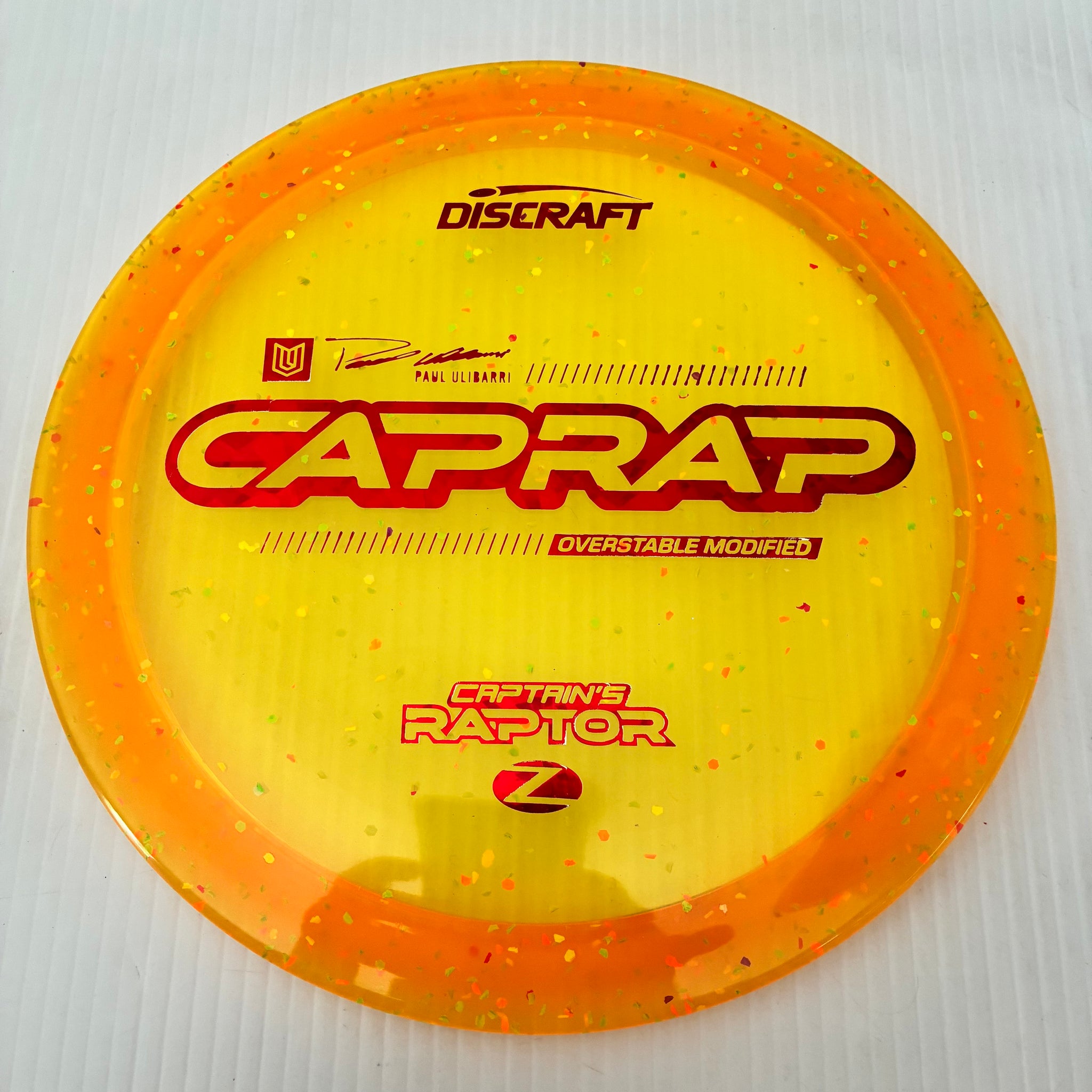 Discraft 2026 Paul Ulibarri Tour Series Z Confetti Captain's Raptor 9/3/1/4