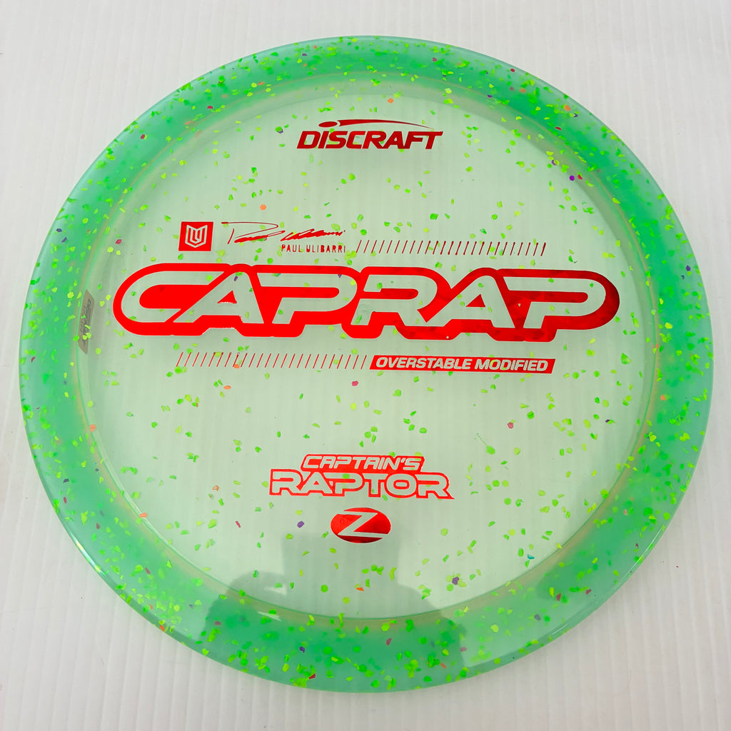Discraft 2026 Paul Ulibarri Tour Series Z Confetti Captain's Raptor 9/3/1/4
